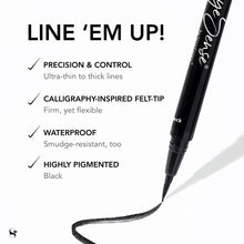 Load image into Gallery viewer, BLACK LONG-LASTING LIQUID FELT-TIP EYE LINER PEN - EyeSense