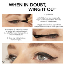 Load image into Gallery viewer, BLACK LONG-LASTING LIQUID FELT-TIP EYE LINER PEN - EyeSense