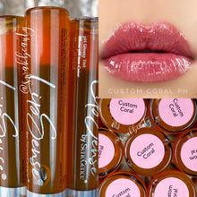 Load image into Gallery viewer, CUSTOM CORAL PH GLOSSY TINT GLOSS- LipSense